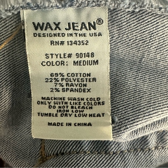 BASIC DENIM WAX JEANS BUCKLES OVERALLS BLUE SIZE WITH POCKETS - Picture 11 of 13